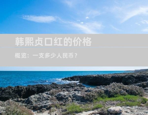 韩熙贞口红的价格概览：一支多少人民币？